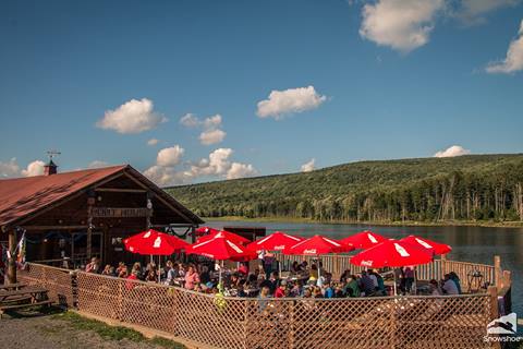 The Boat house at Shavers Lake 