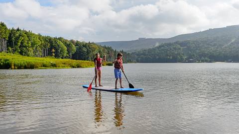 Stand Up Paddleboard at Snowshoe Shavers Lake