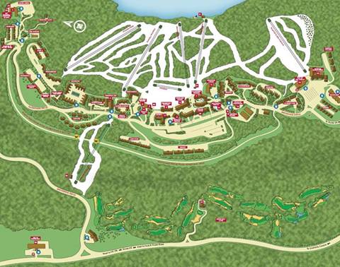 snowshoe mountain map